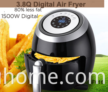 1.7L Kitchen Oven Hot Air Fryer Oil Free Cooking Electrical Air Fryer Oven Air Fryer